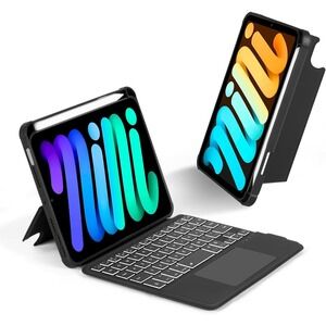 iPad Mini 7 2024 6 2021 8.3 Keyboard Case Trackpad 7-Color Backlit